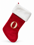 Embroidered Initial Christmas Stocking - 52 cm