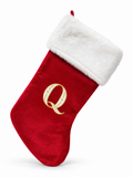 Embroidered Initial Christmas Stocking - 52 cm