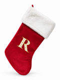 Embroidered Initial Christmas Stocking - 52 cm