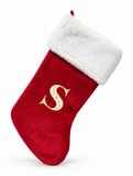 Embroidered Initial Christmas Stocking - 52 cm