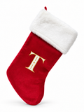 Embroidered Initial Christmas Stocking - 52 cm