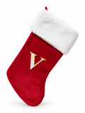 Embroidered Initial Christmas Stocking - 52 cm