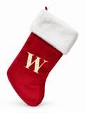 Embroidered Initial Christmas Stocking - 52 cm