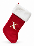 Embroidered Initial Christmas Stocking - 52 cm