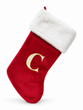 Embroidered Initial Christmas Stocking - 52 cm