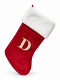 Embroidered Initial Christmas Stocking - 52 cm