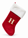Embroidered Initial Christmas Stocking - 52 cm