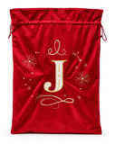 Embroidered Initial Christmas Gift Sack - 70 x 50 cm