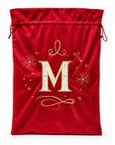 Embroidered Initial Christmas Gift Sack - 70 x 50 cm