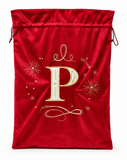 Embroidered Initial Christmas Gift Sack - 70 x 50 cm