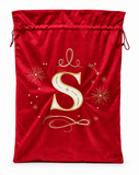 Embroidered Initial Christmas Gift Sack - 70 x 50 cm