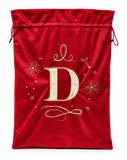 Embroidered Initial Christmas Gift Sack - 70 x 50 cm