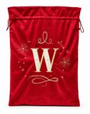 Embroidered Initial Christmas Gift Sack - 70 x 50 cm