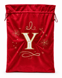 Embroidered Initial Christmas Gift Sack - 70 x 50 cm