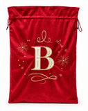 Embroidered Initial Christmas Gift Sack - 70 x 50 cm