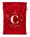Embroidered Initial Christmas Gift Sack - 70 x 50 cm