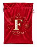 Embroidered Initial Christmas Gift Sack - 70 x 50 cm
