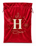 Embroidered Initial Christmas Gift Sack - 70 x 50 cm