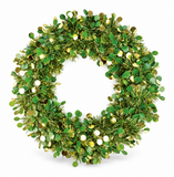 Dual-Tone Dot Tinsel Christmas Wreath 30 cm