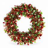 Dual-Tone Dot Tinsel Christmas Wreath 30 cm