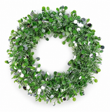 Dual-Tone Dot Tinsel Christmas Wreath 30 cm