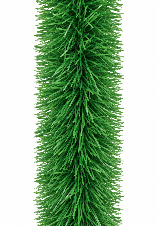 Lush Green Fine-Cut Christmas Tinsel – 4m