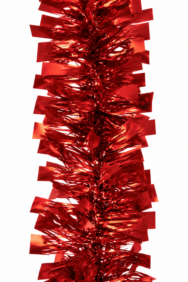 Matte Red Christmas Tinsel – 2m