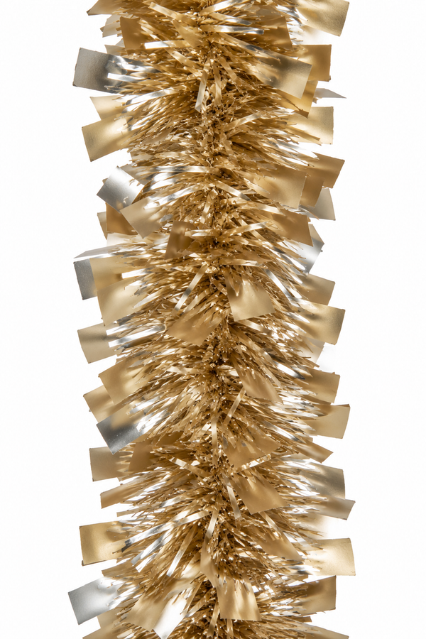 Matte Gold Christmas Tinsel – 2m