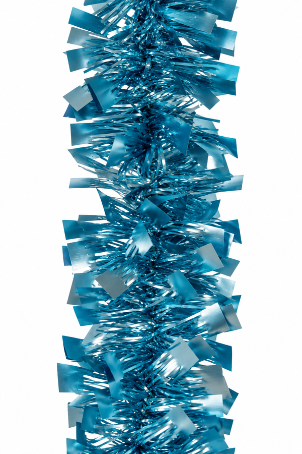Matte Aqua Christmas Tinsel – 2m