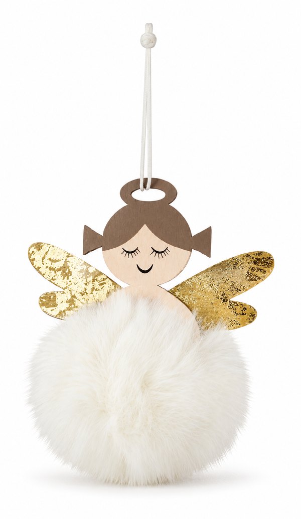 Decorative Hanging Fluffy Ball Angel