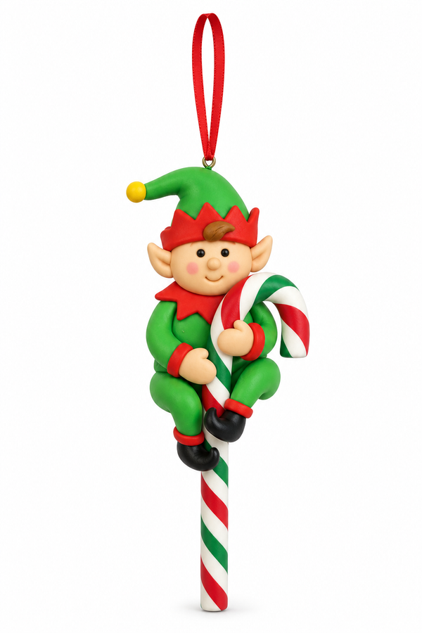 Candy Cane Character Hanging Decoration