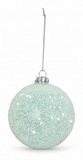Icy Bead Glass Christmas Bauble 80 mm