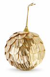 Metallic Pinecone Christmas Bauble 80 mm
