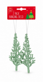 Glitter Hanging Christmas Decorations – 2 Pack