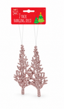 Glitter Hanging Christmas Decorations – 2 Pack