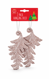 Glitter Hanging Christmas Decorations – 2 Pack