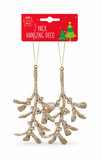 Glitter Hanging Christmas Decorations – 2 Pack