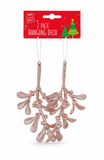 Glitter Hanging Christmas Decorations – 2 Pack