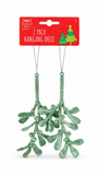 Glitter Hanging Christmas Decorations – 2 Pack