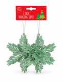 Glitter Hanging Christmas Decorations – 2 Pack