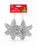 Glitter Hanging Christmas Decorations – 2 Pack