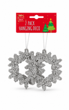 Glitter Hanging Christmas Decorations – 2 Pack