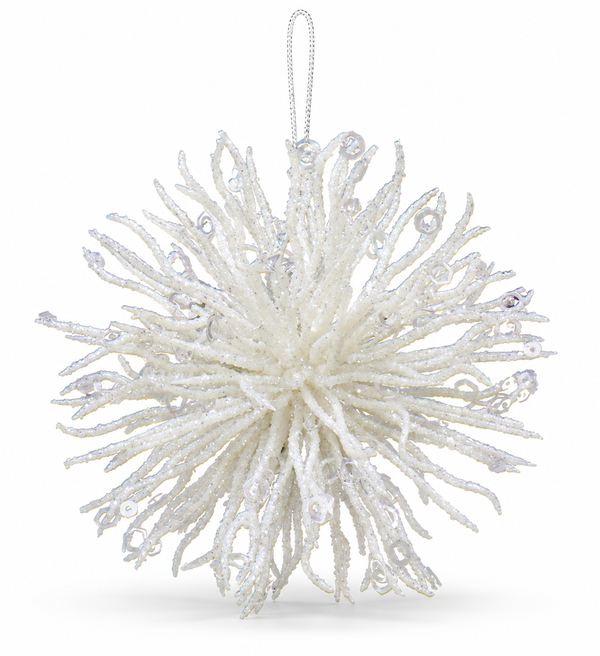 Glitter Sea Urchin Christmas Decoration 12 cm