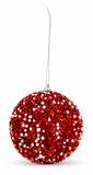 Snowy Christmas Bauble 80 mm