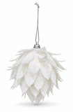 White Petal Christmas Decoration 80 mm
