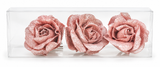 Mini Glitter Rose Clips – 3 Pack