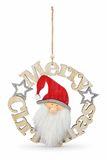 Whitewash Merry Christmas Wreath Plaque – 28 cm