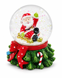 Santa Snow Globe with Christmas Tree Base – 45 mm