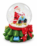Santa Snow Globe with Christmas Tree Base – 45 mm