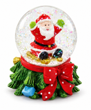 Santa Snow Globe with Christmas Tree Base – 45 mm